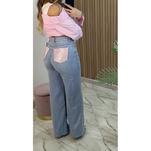 Jeans Doppia Tasca Rosa 2.0